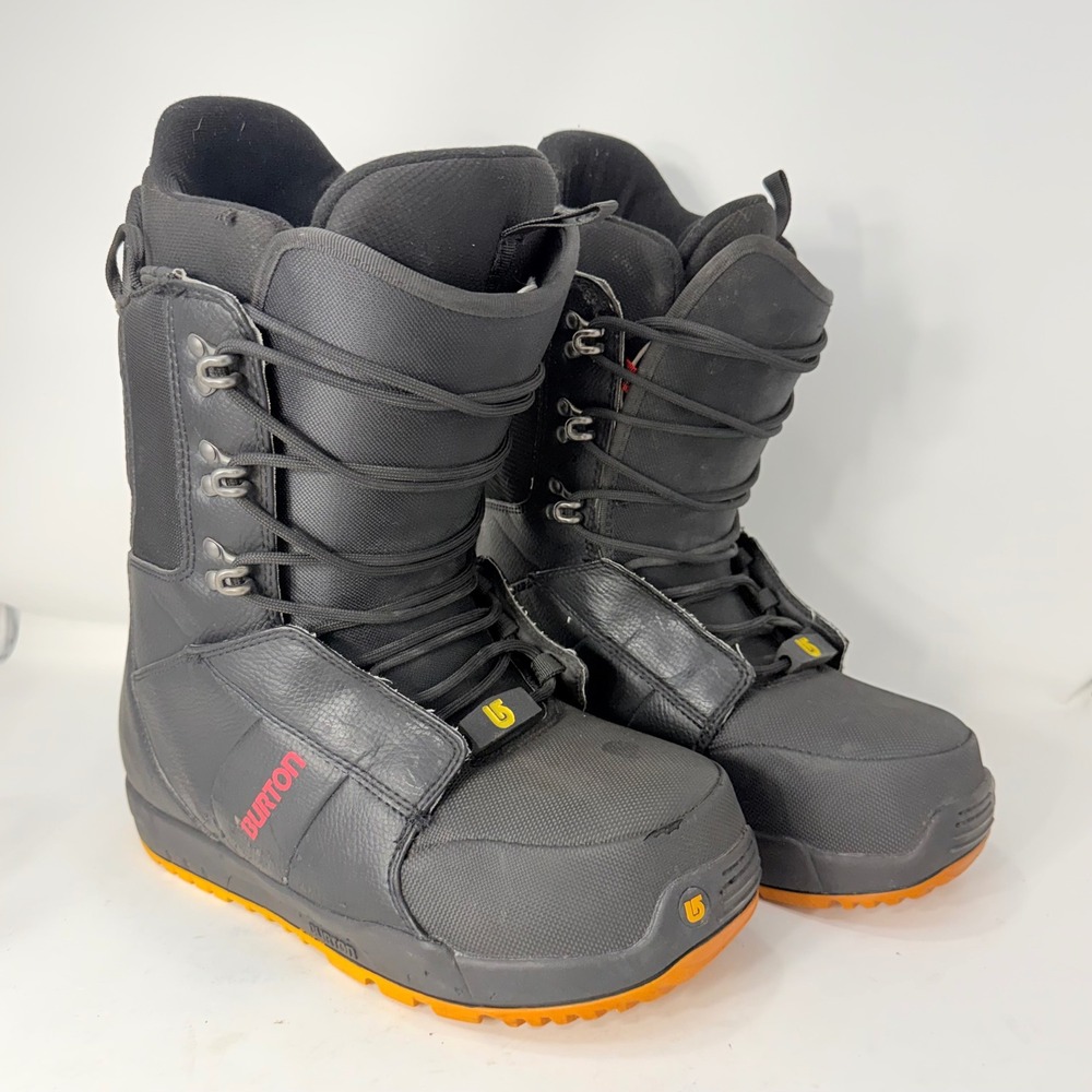Burton Progression Mens Snowboard Boots Size 11 Black Orange 10648100